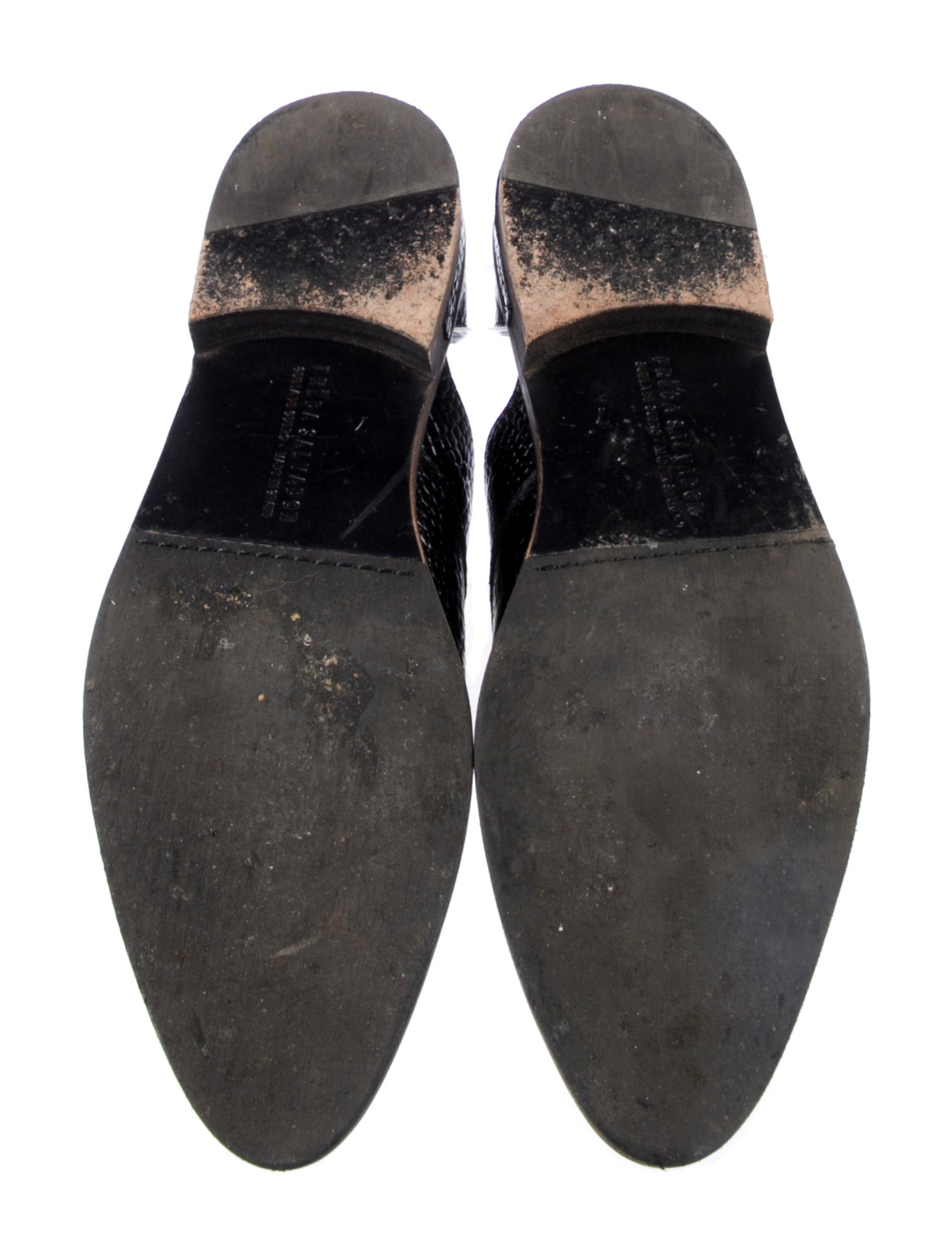 Freda Salvador Leather Printed D'Orsay Flats